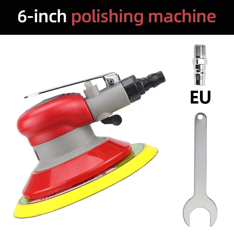 HIFESON 5/6 inch Pneumatic Sander Air Sander Sanding Machine Polisher Tool 125mm/150mm Air Power Sander